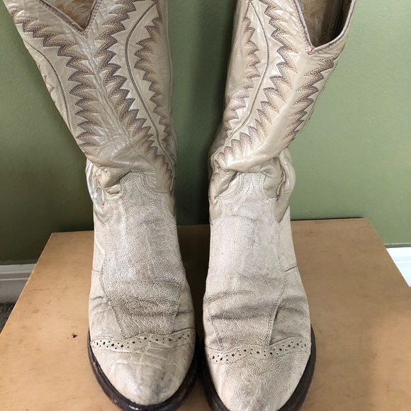 Justin Boots Shoes Vintage Elephant Skin Justin Cowboy Boots Poshmark